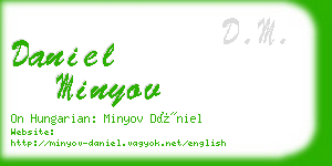 daniel minyov business card